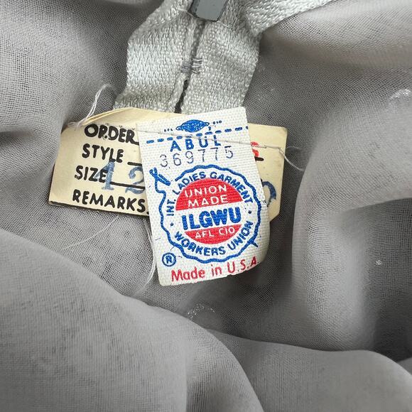 Vintage 80/90s Miss Bergdorf Sequins Mini Dress Set Silver - Picture 4 of 10